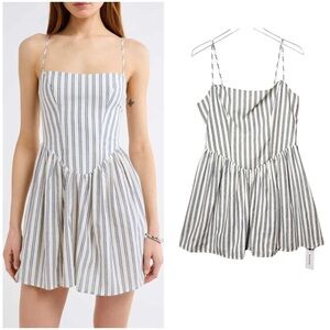 NWT Rumored Nantucket Striped Seashore Striped Women’s Cotton Mini Dress Sz XL